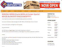 Tablet Screenshot of cornersports.ca